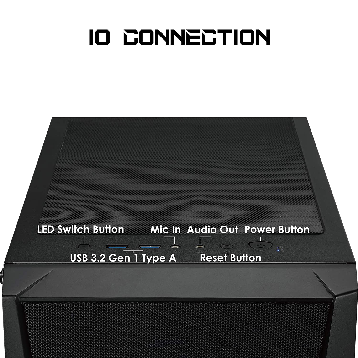 MSI MAG FORGE 100R Mid Tower Gaming PC Case (Black, 2 x 120mm ARGB fans, 1  x 120mm Rear fan - Shedmart